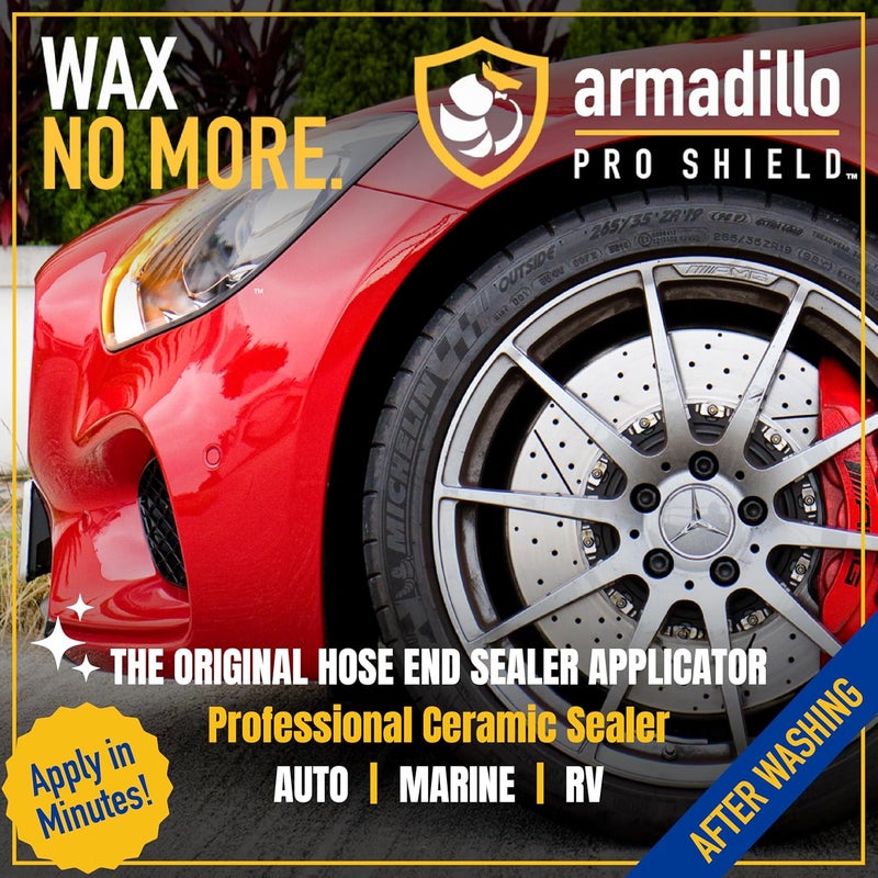 armadillo PRO SHIELD 64 Oz Professional Ceramic Sealer Refill for Hose-End Sealer Applicator – Long-Lasting Hydrophobic Ceramic Coating for Cars, Boats and RVs - Image 5